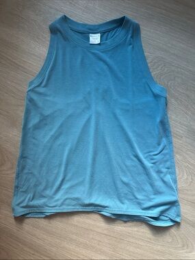 Athleta Teal Crewneck Muscle Tank